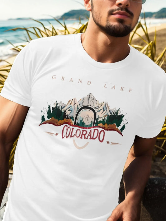 Men's short sleeved printed cotton T-shirt, round neck, comfortable and breathable, summer casual short sleeved top